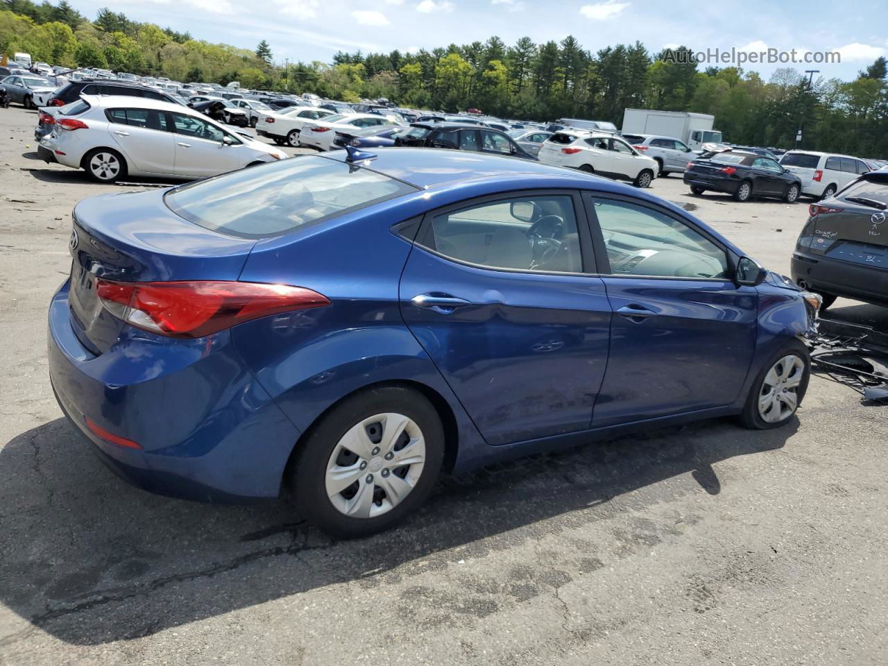 2016 Hyundai Elantra Se Blue vin: 5NPDH4AE0GH796659