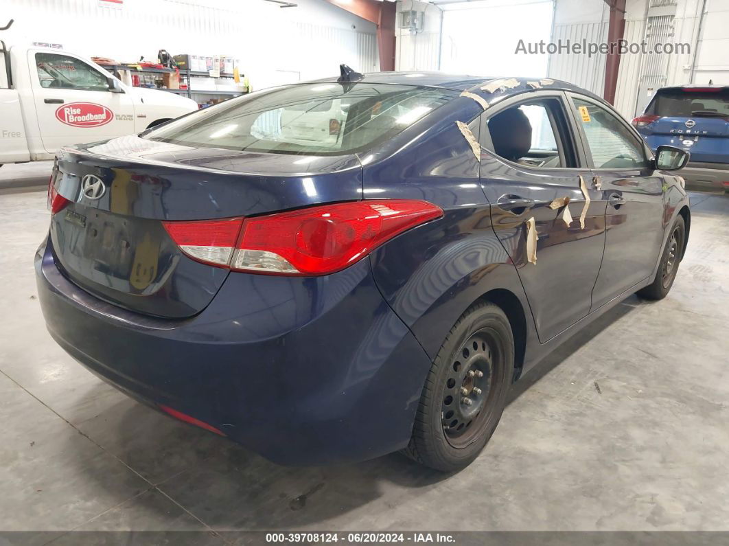 2011 Hyundai Elantra Gls Blue vin: 5NPDH4AE1BH010151