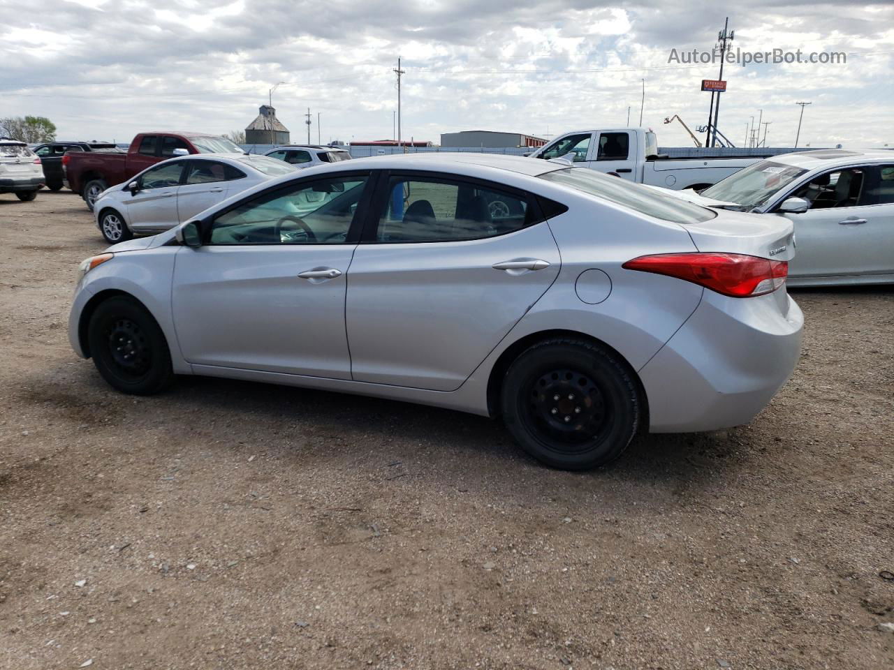 2011 Hyundai Elantra Gls Silver vin: 5NPDH4AE1BH014927