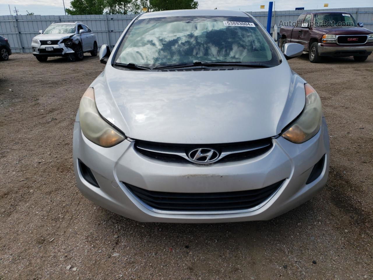 2011 Hyundai Elantra Gls Silver vin: 5NPDH4AE1BH014927