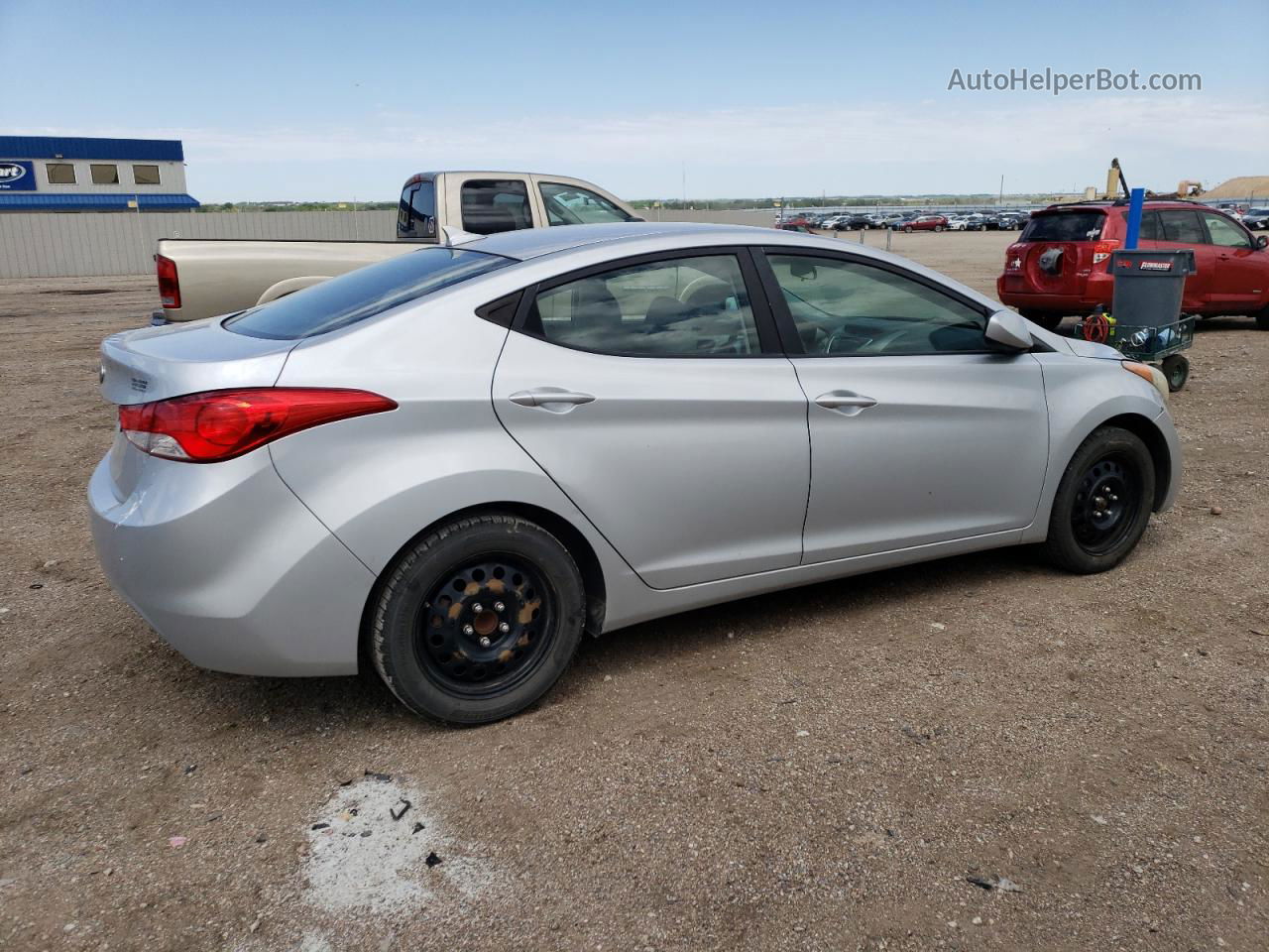 2011 Hyundai Elantra Gls Silver vin: 5NPDH4AE1BH014927