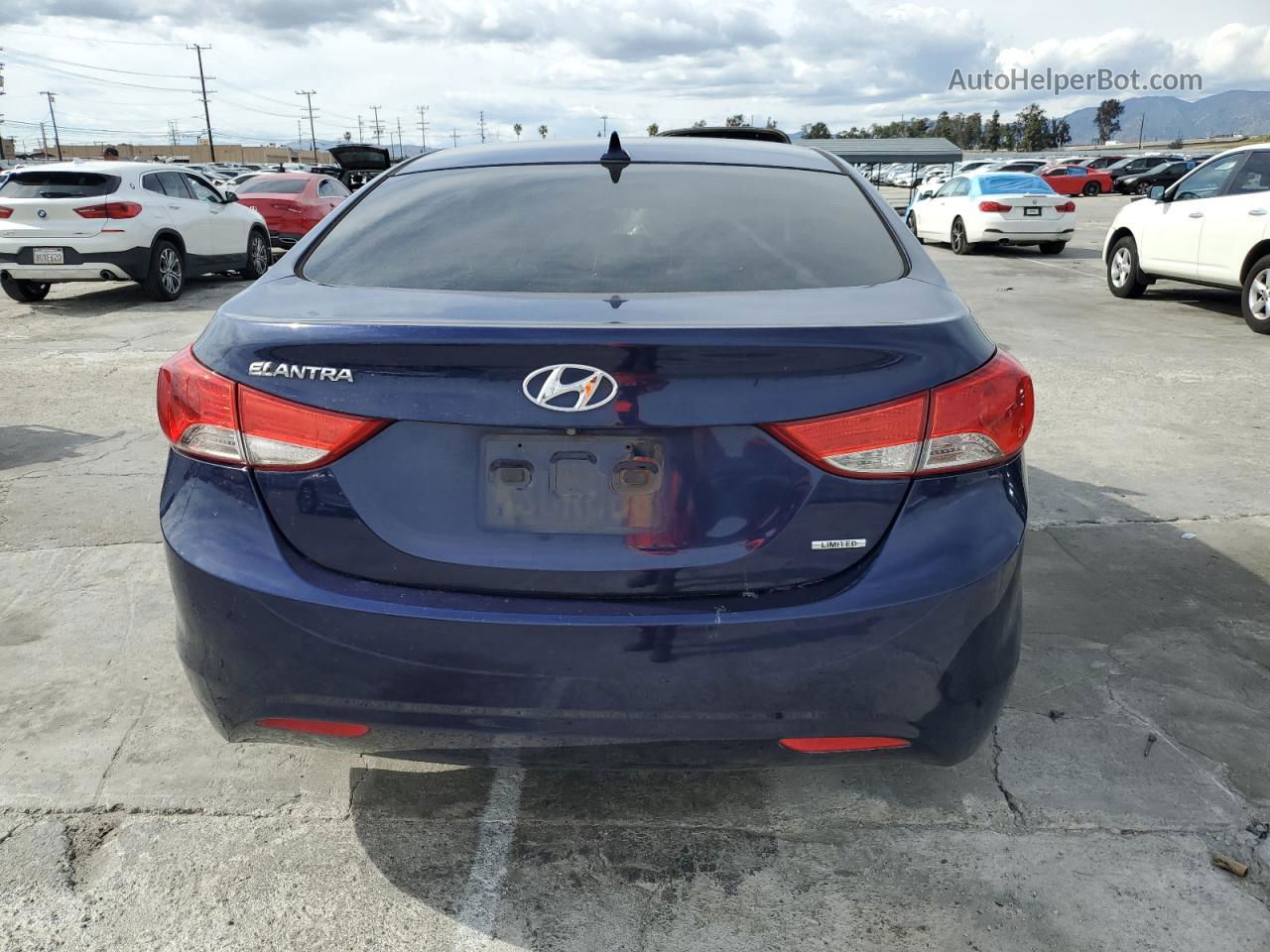 2011 Hyundai Elantra Gls Blue vin: 5NPDH4AE1BH037561