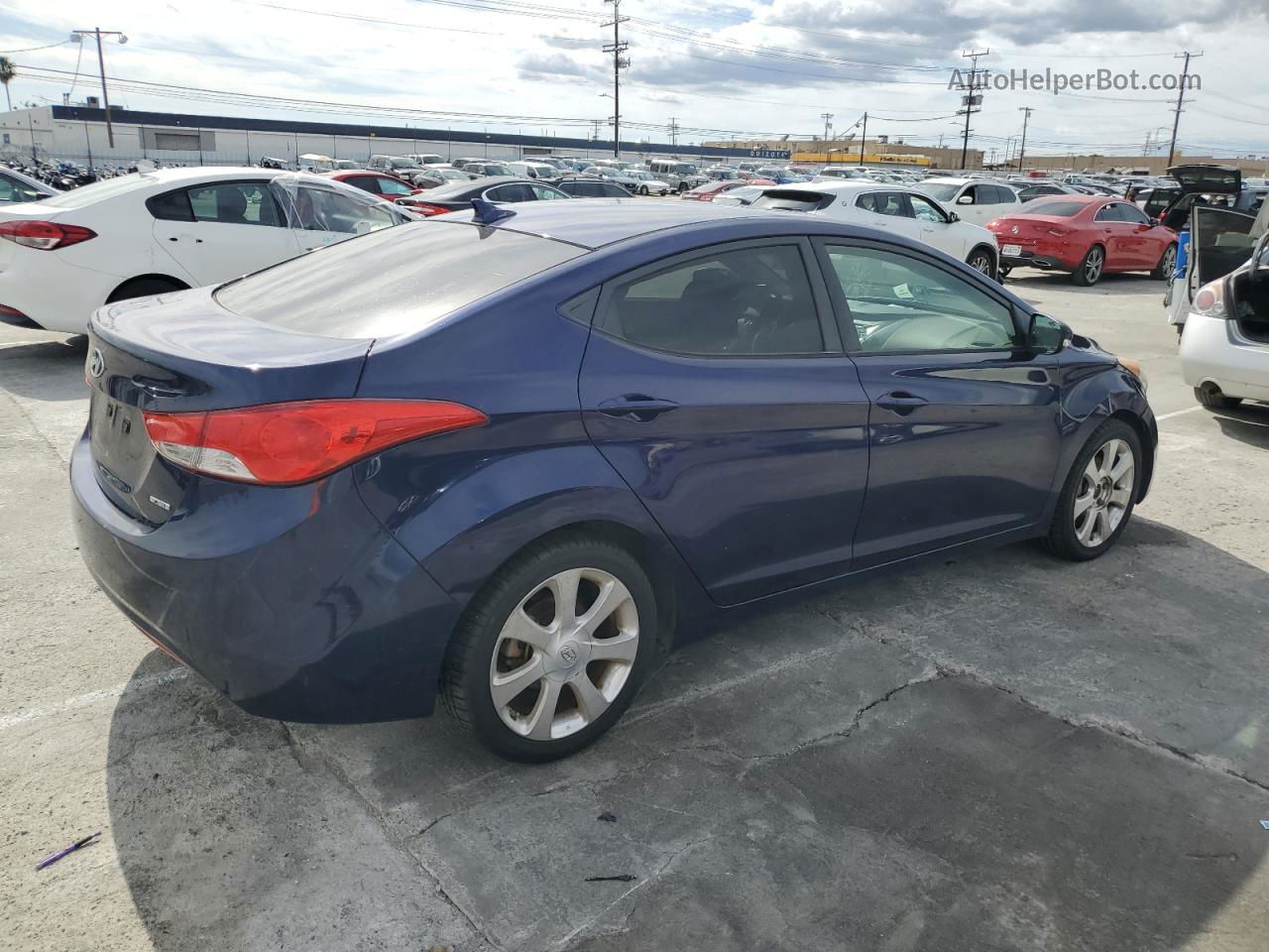 2011 Hyundai Elantra Gls Blue vin: 5NPDH4AE1BH037561