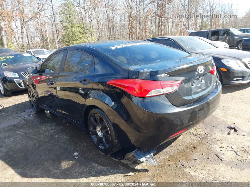 2011 Hyundai Elantra Limited Black vin: 5NPDH4AE1BH043280