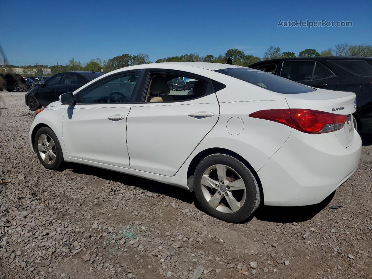 2011 Hyundai Elantra Gls Белый vin: 5NPDH4AE1BH048690