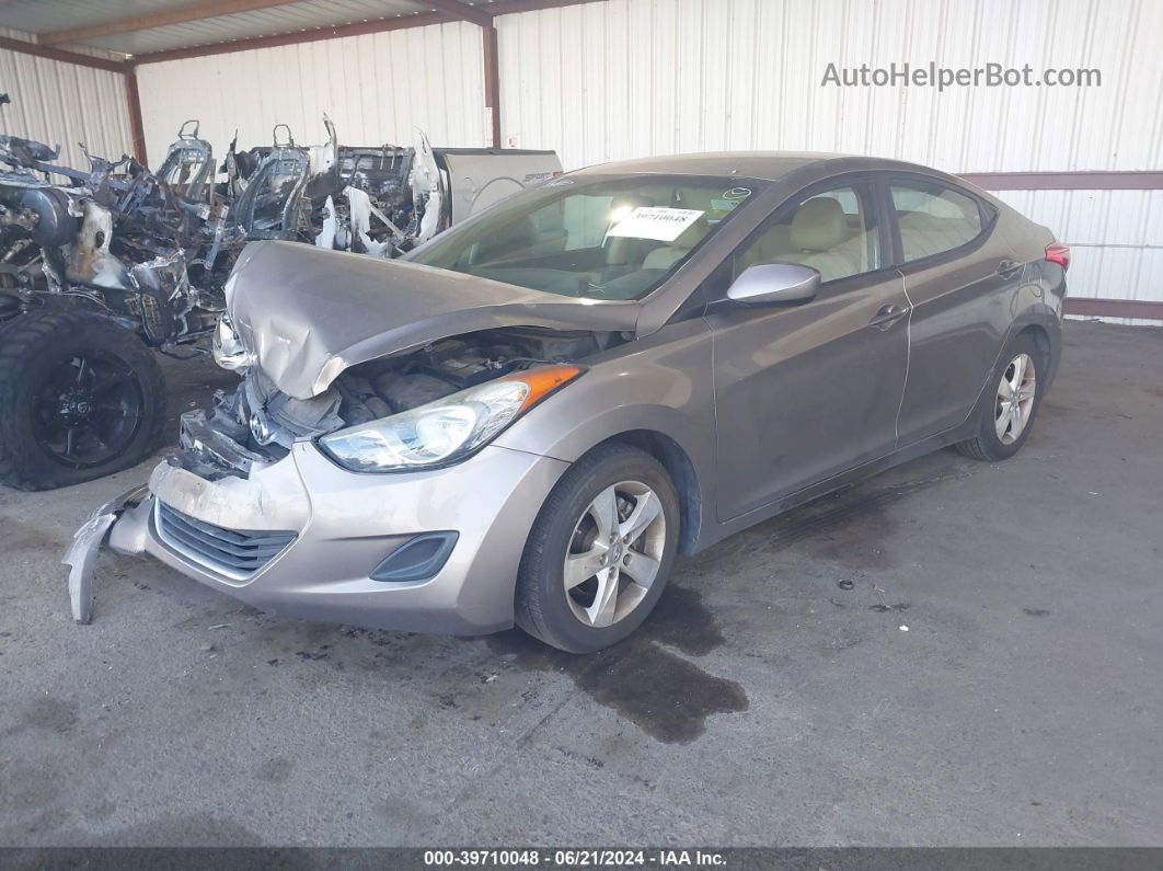 2011 Hyundai Elantra Gls Gray vin: 5NPDH4AE1BH052819