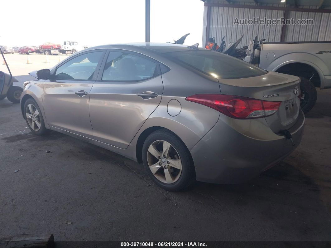 2011 Hyundai Elantra Gls Gray vin: 5NPDH4AE1BH052819