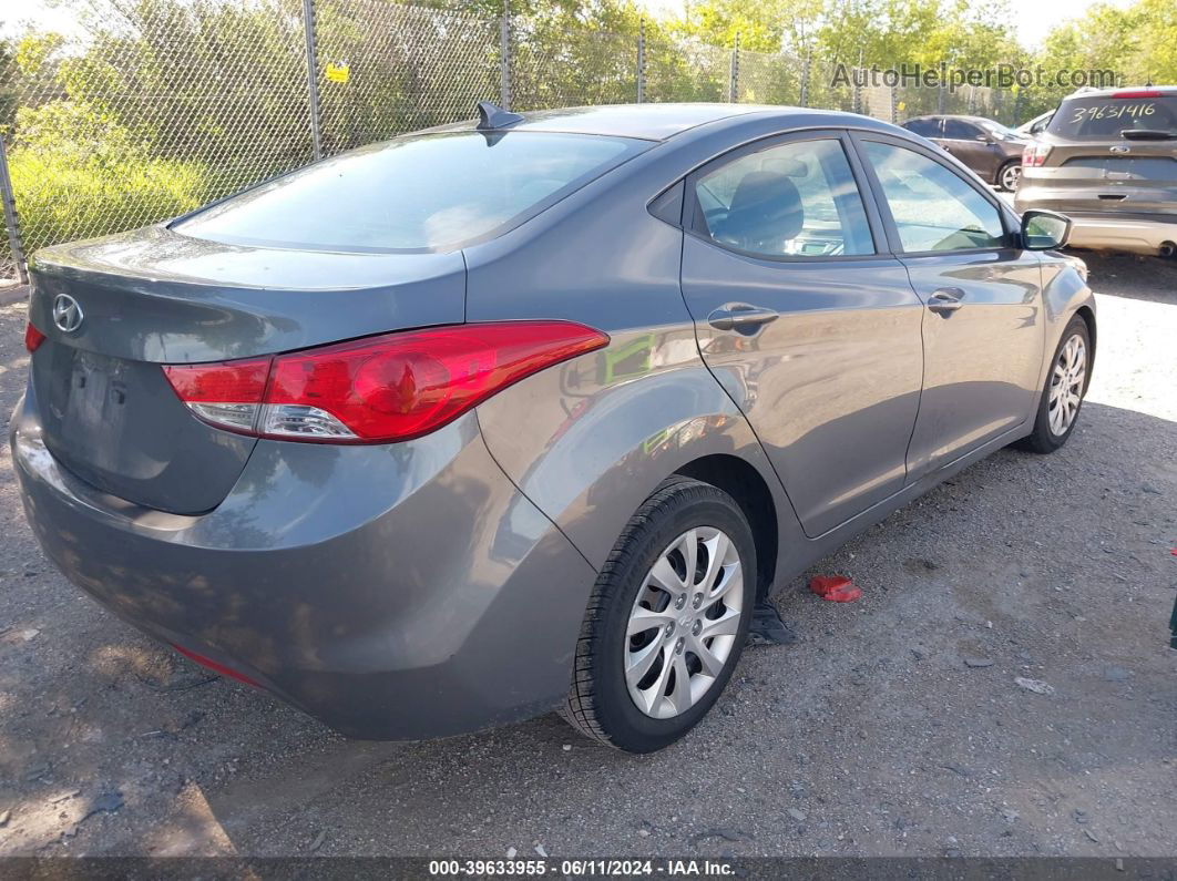 2012 Hyundai Elantra Gls Gray vin: 5NPDH4AE1CH070500