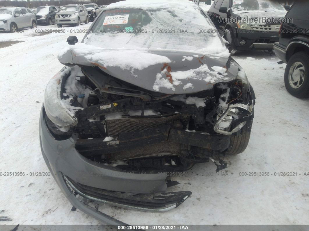 2012 Hyundai Elantra Gls Серый vin: 5NPDH4AE1CH072196