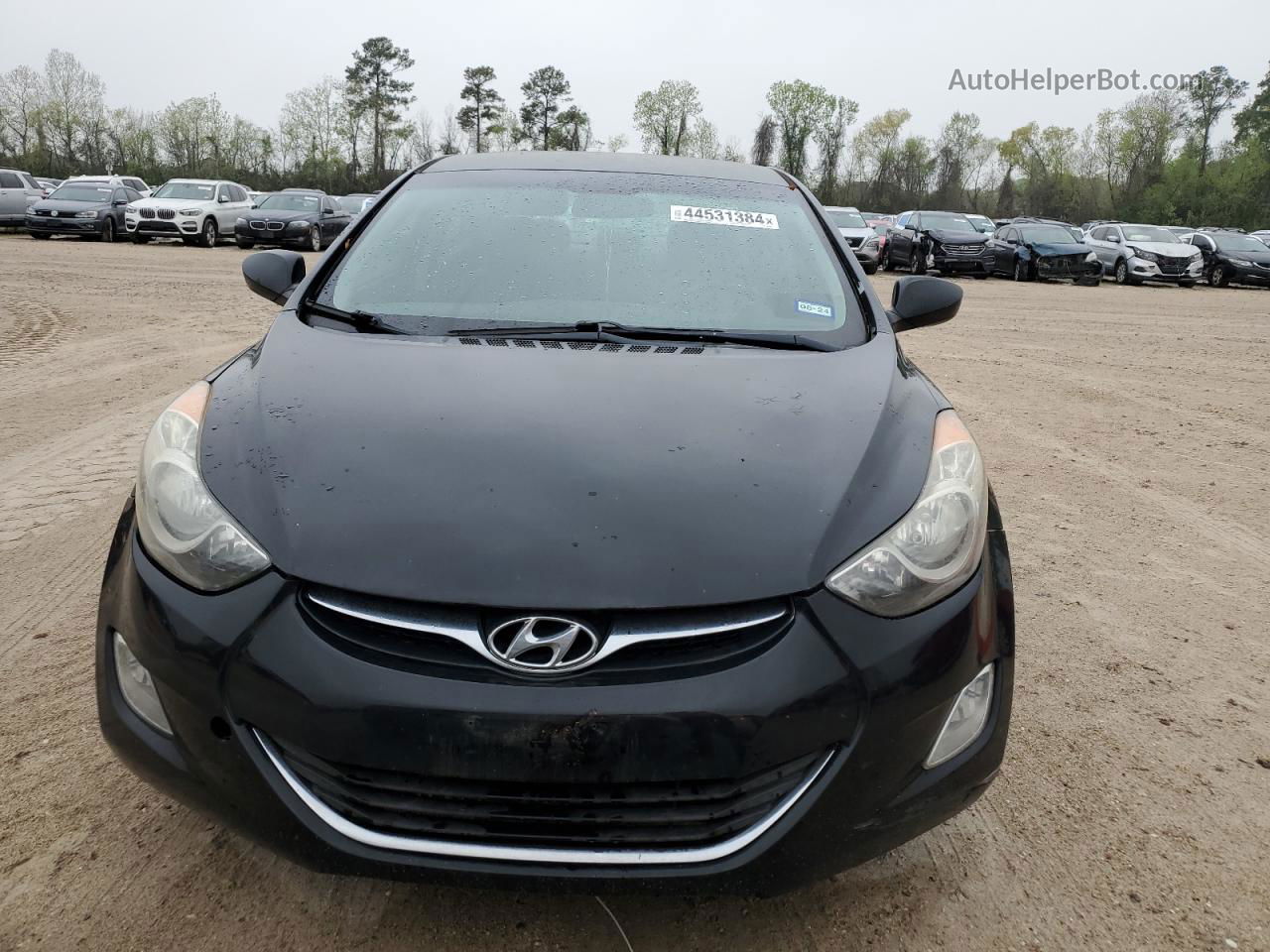 2012 Hyundai Elantra Gls Black vin: 5NPDH4AE1CH081674