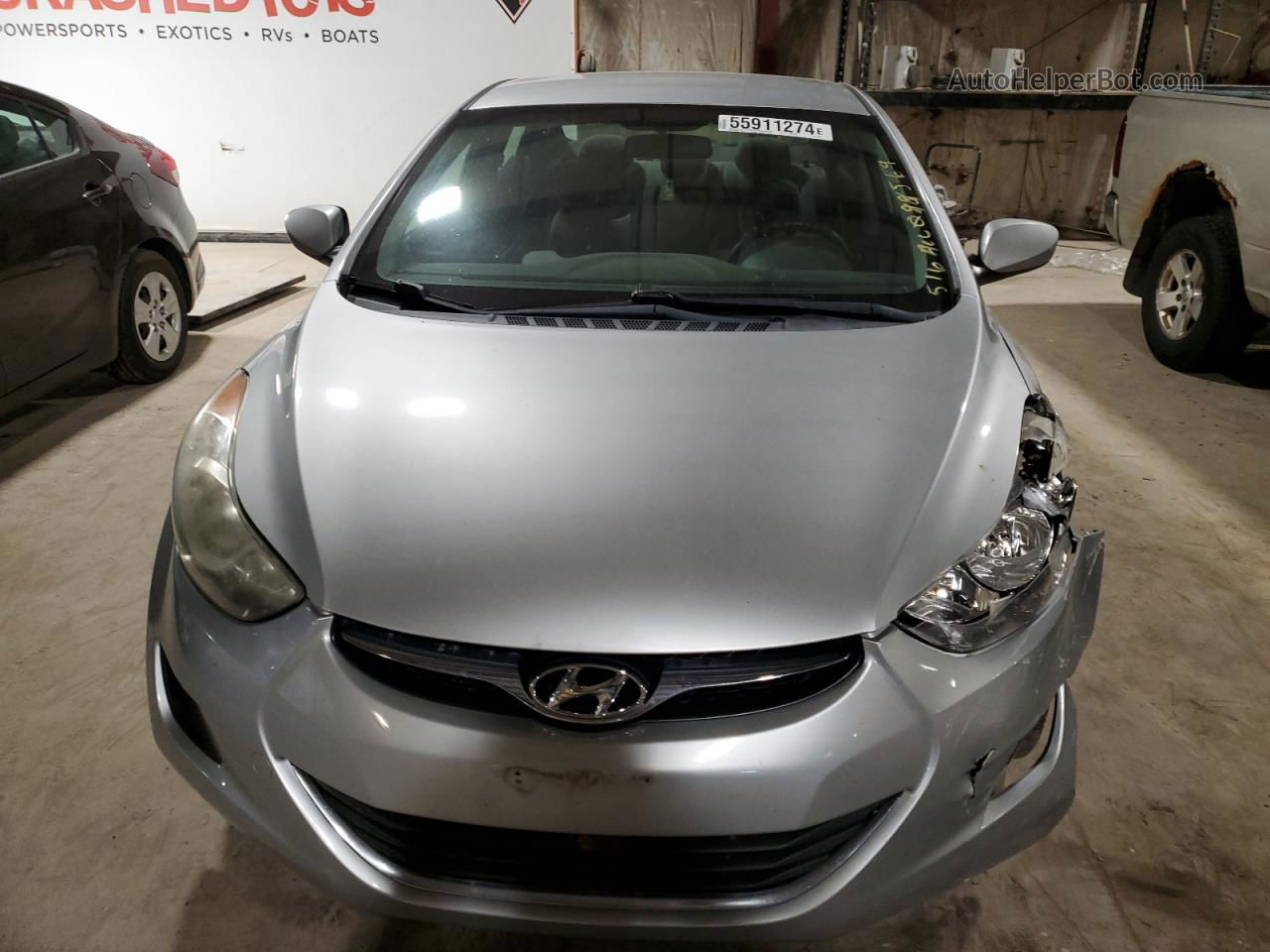 2012 Hyundai Elantra Gls Silver vin: 5NPDH4AE1CH098569