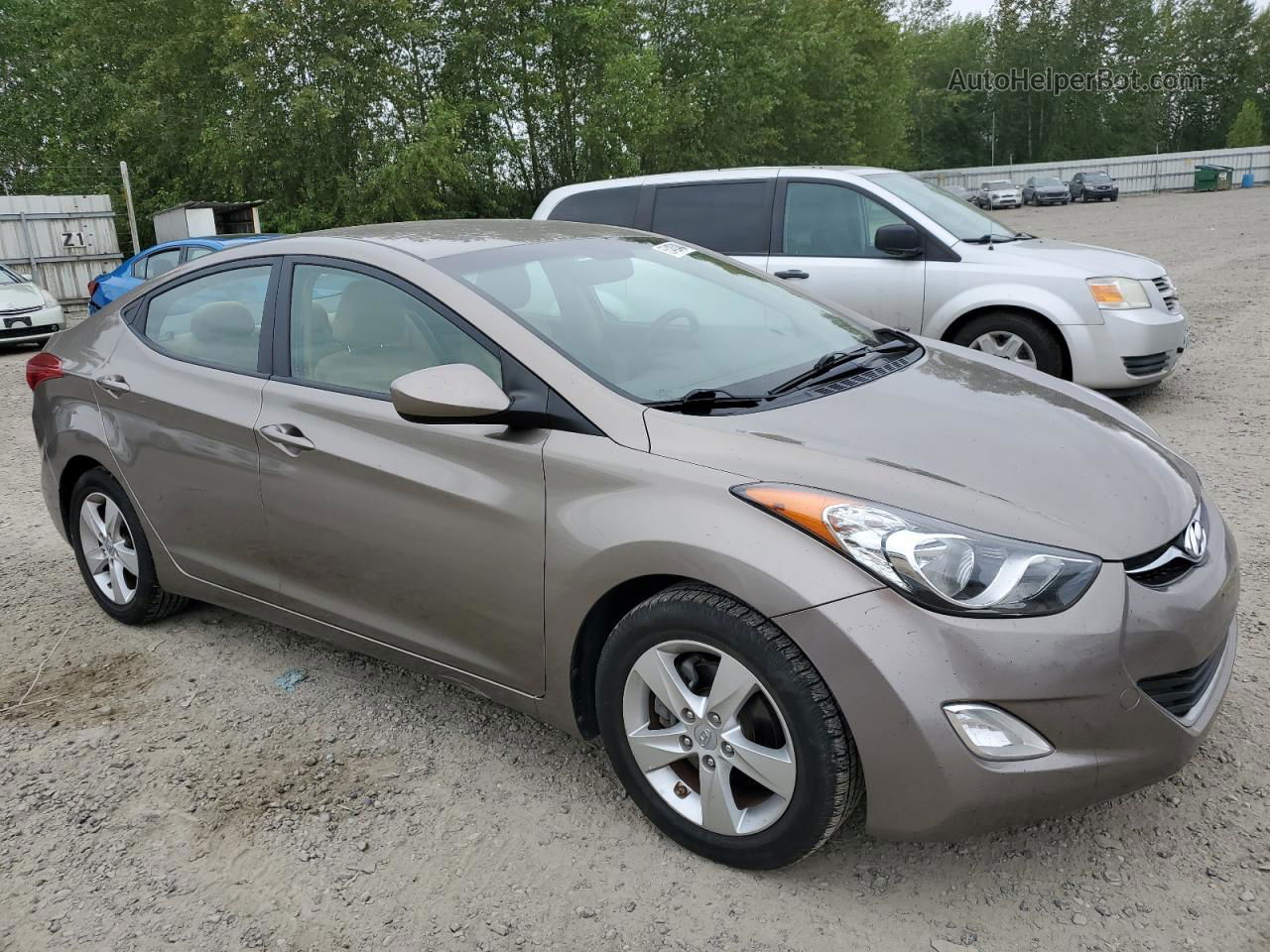 2012 Hyundai Elantra Gls Tan vin: 5NPDH4AE1CH104581