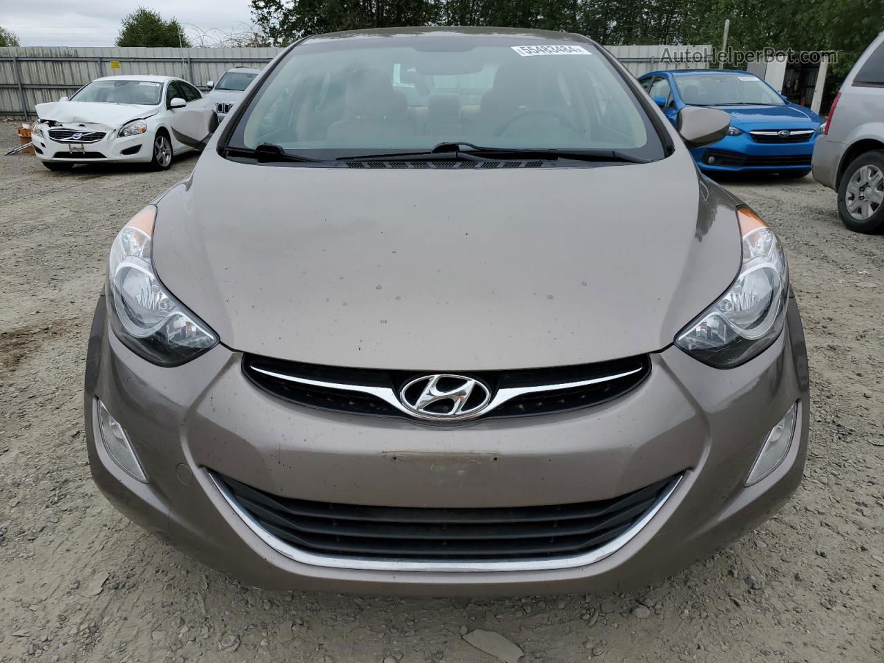 2012 Hyundai Elantra Gls Tan vin: 5NPDH4AE1CH104581