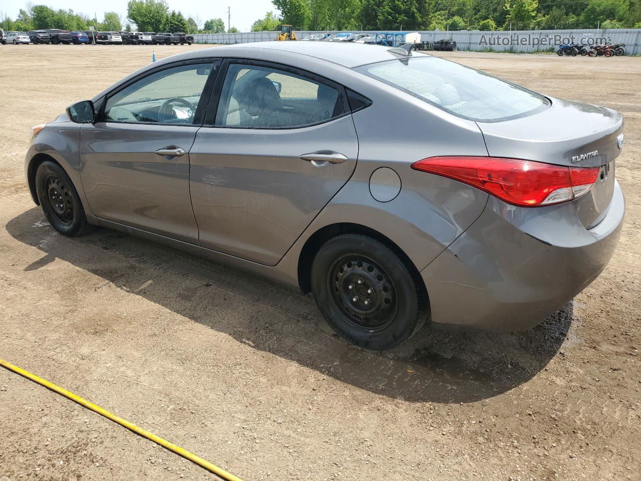 2012 Hyundai Elantra Gls Gray vin: 5NPDH4AE1CH121137