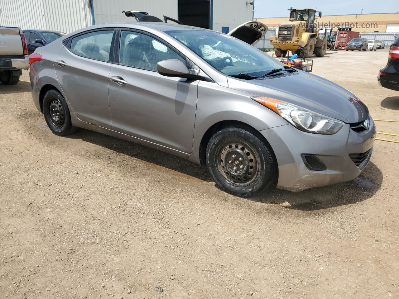 2012 Hyundai Elantra Gls Gray vin: 5NPDH4AE1CH121137