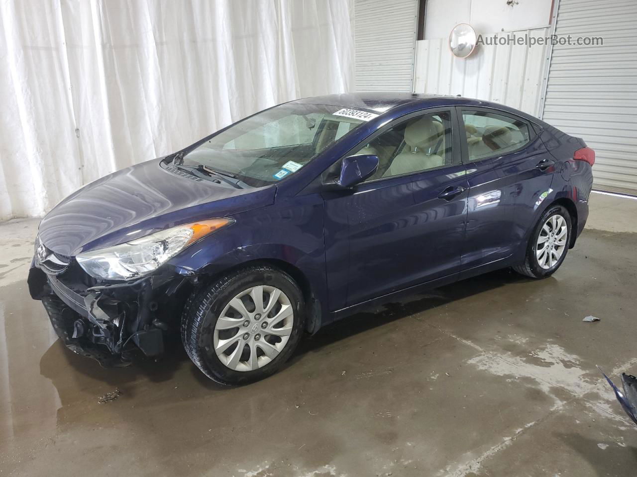 2013 Hyundai Elantra Gls Синий vin: 5NPDH4AE1DH158643