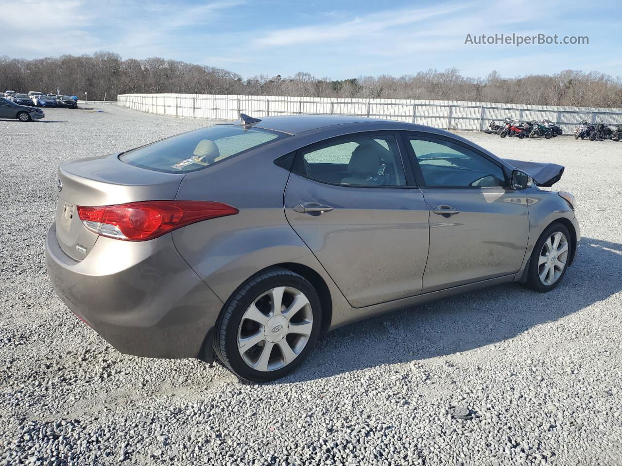 2013 Hyundai Elantra Gls Tan vin: 5NPDH4AE1DH166290