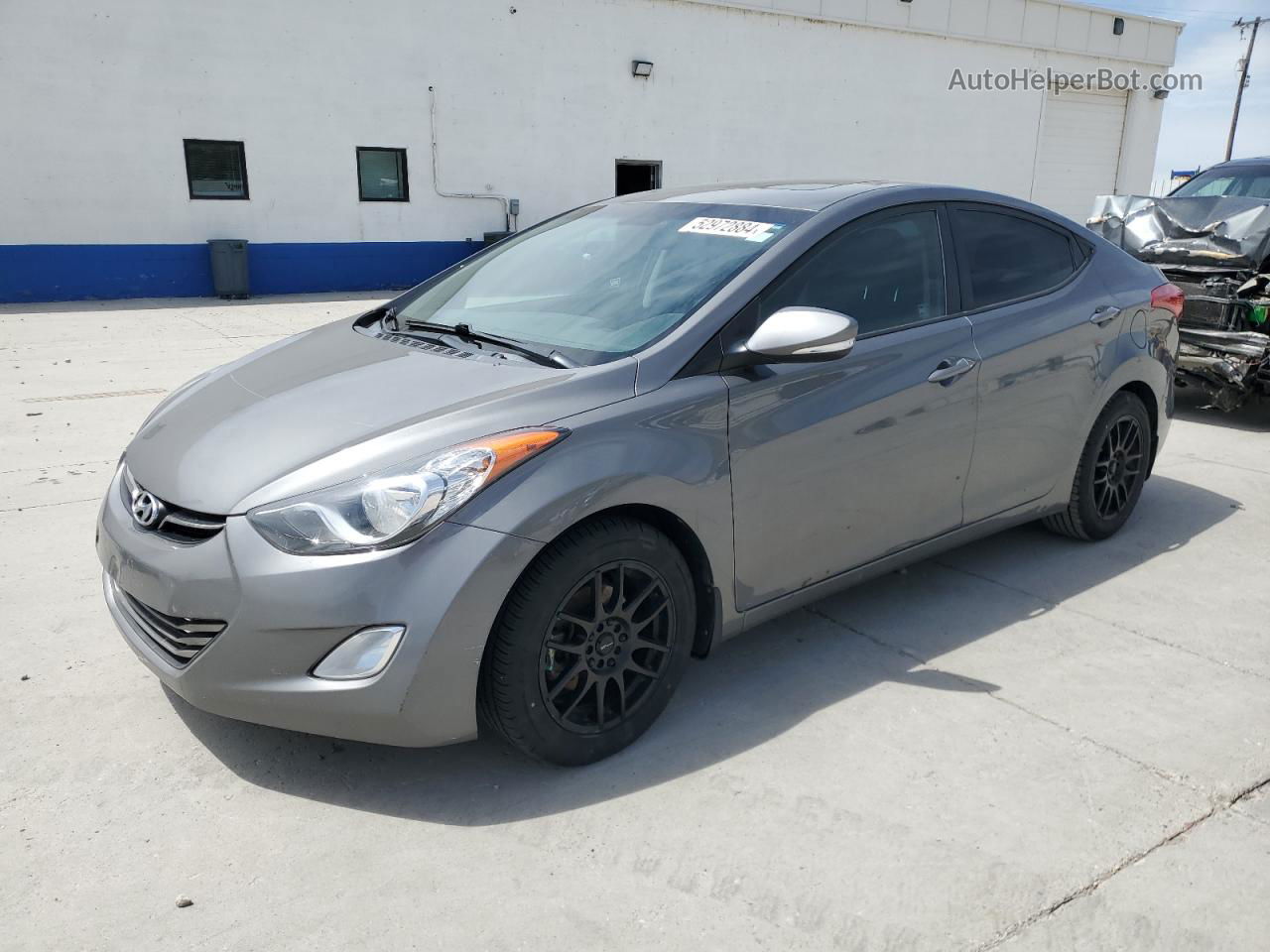 2013 Hyundai Elantra Gls Серый vin: 5NPDH4AE1DH186491