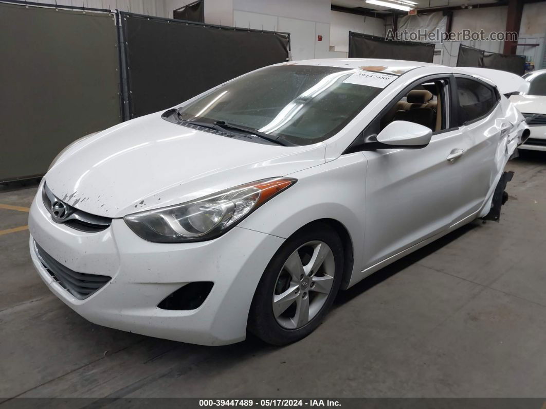 2013 Hyundai Elantra Gls Белый vin: 5NPDH4AE1DH248147