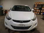 2013 Hyundai Elantra Gls White vin: 5NPDH4AE1DH282492