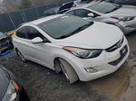 2013 Hyundai Elantra Gls White vin: 5NPDH4AE1DH338057