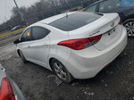 2013 Hyundai Elantra Gls White vin: 5NPDH4AE1DH338057