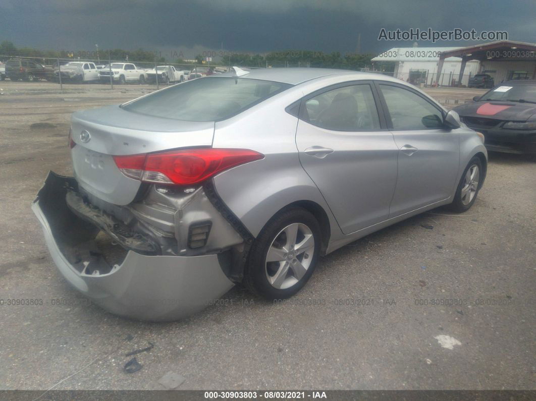 2013 Hyundai Elantra Gls Silver vin: 5NPDH4AE1DH347275