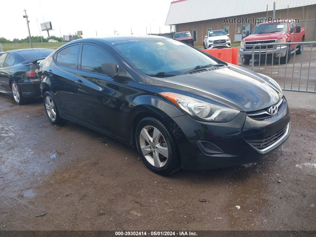 2013 Hyundai Elantra Gls Black vin: 5NPDH4AE1DH367459