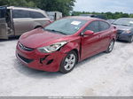 2013 Hyundai Elantra Gls Red vin: 5NPDH4AE1DH407488