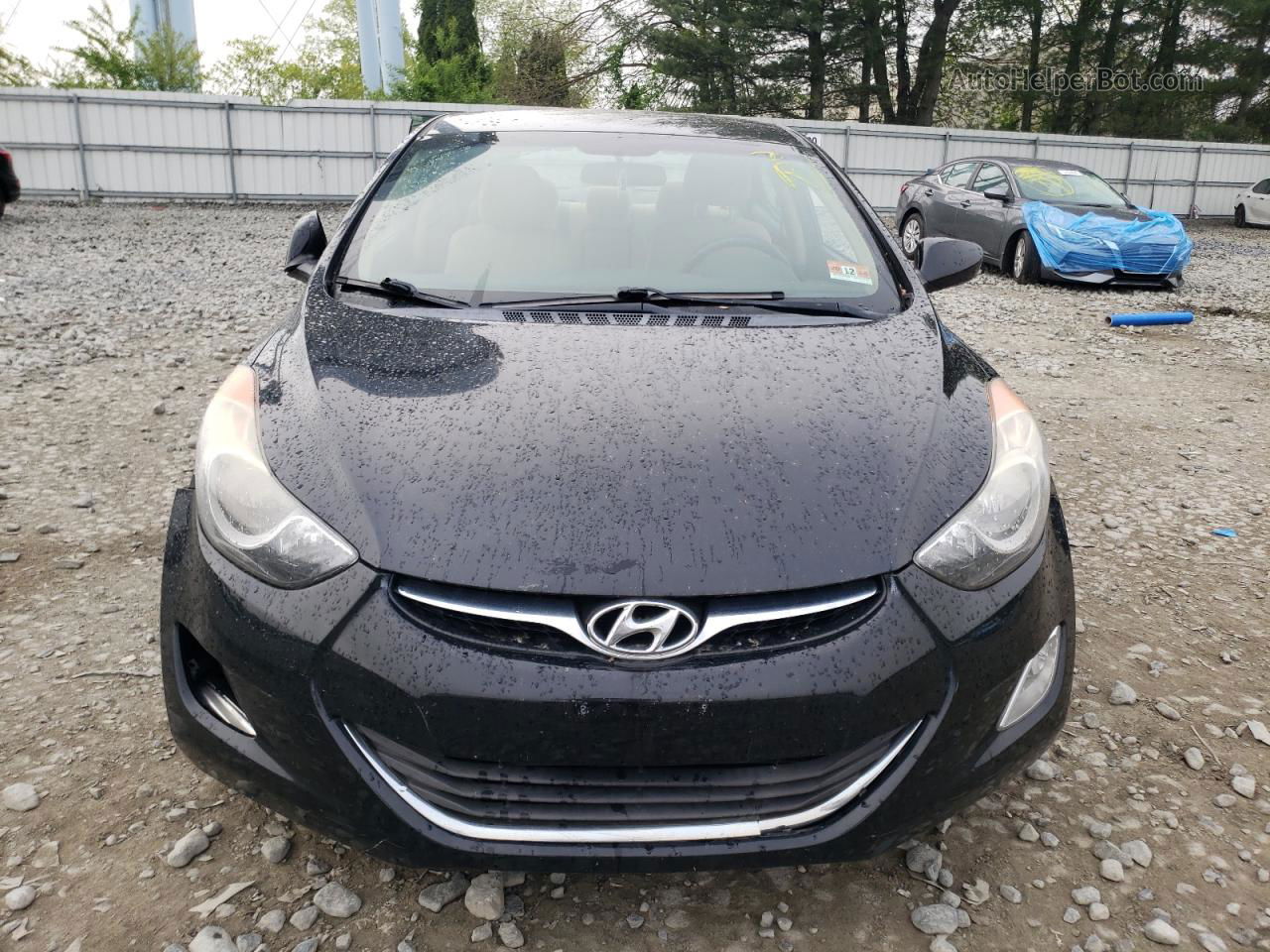 2013 Hyundai Elantra Gls Черный vin: 5NPDH4AE1DH424193