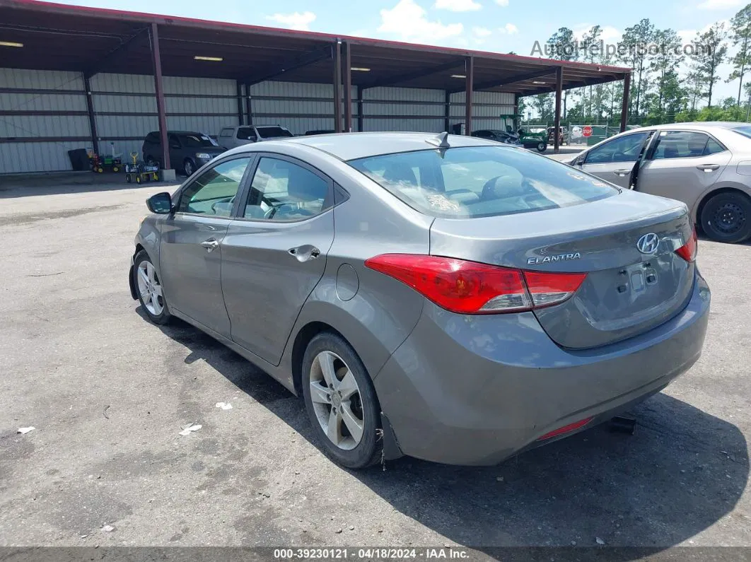 2013 Hyundai Elantra Gls Gray vin: 5NPDH4AE1DH424808