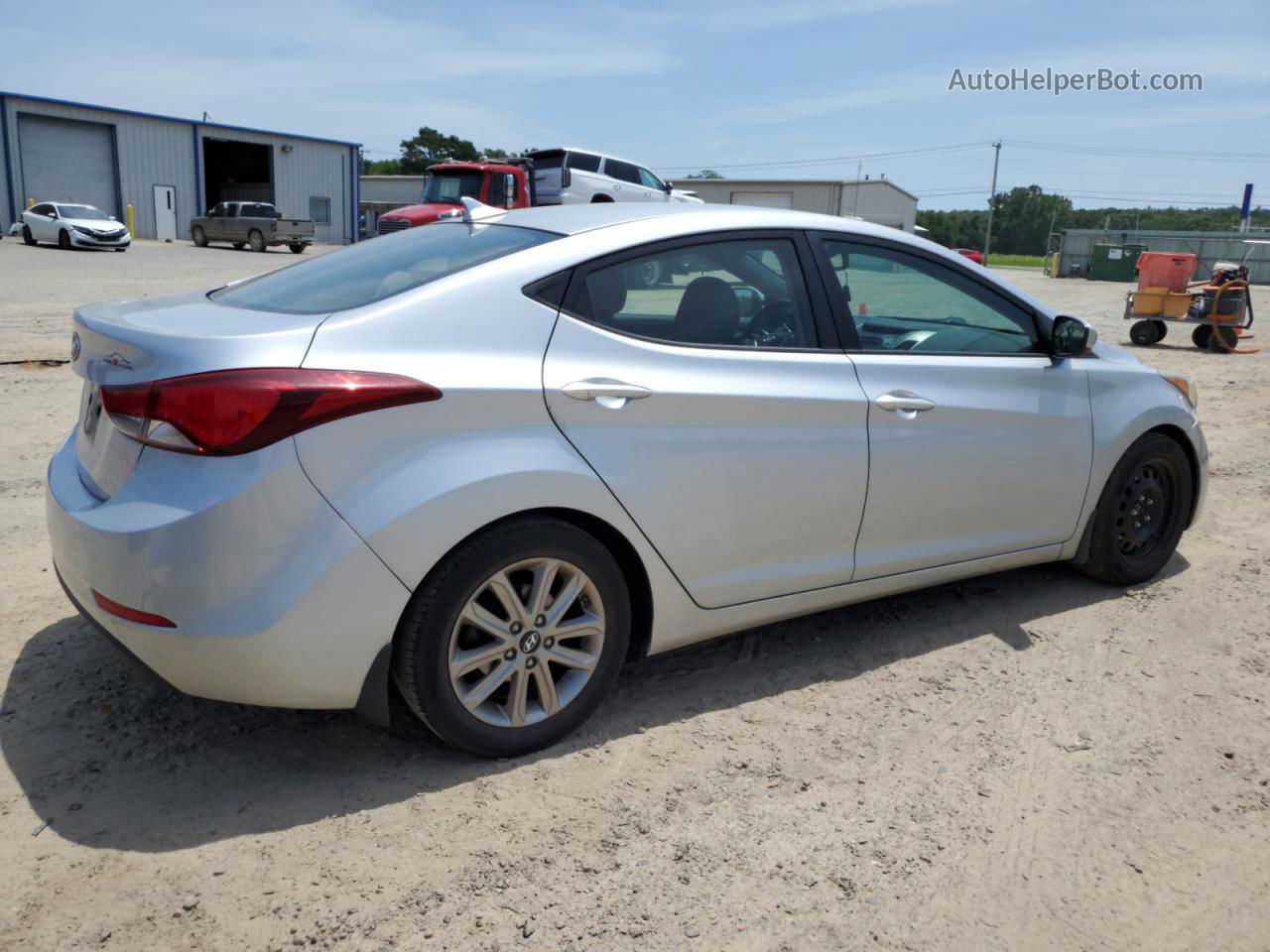 2014 Hyundai Elantra Se Silver vin: 5NPDH4AE1EH455154