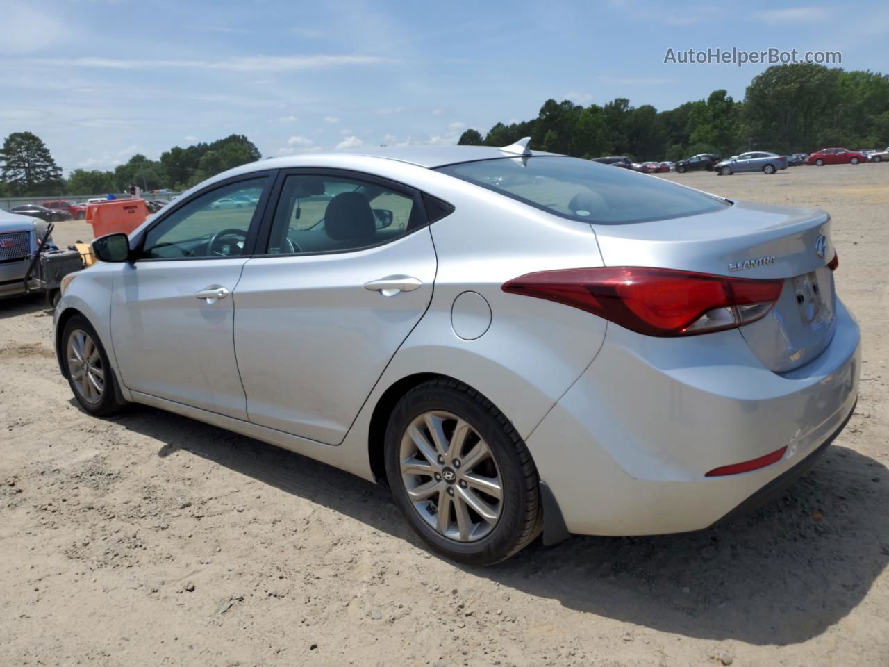 2014 Hyundai Elantra Se Silver vin: 5NPDH4AE1EH455154