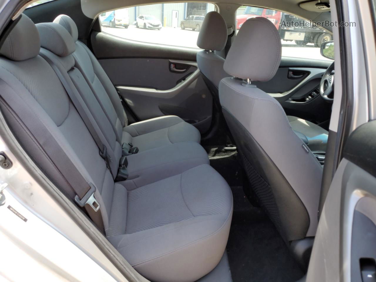 2014 Hyundai Elantra Se Silver vin: 5NPDH4AE1EH455154