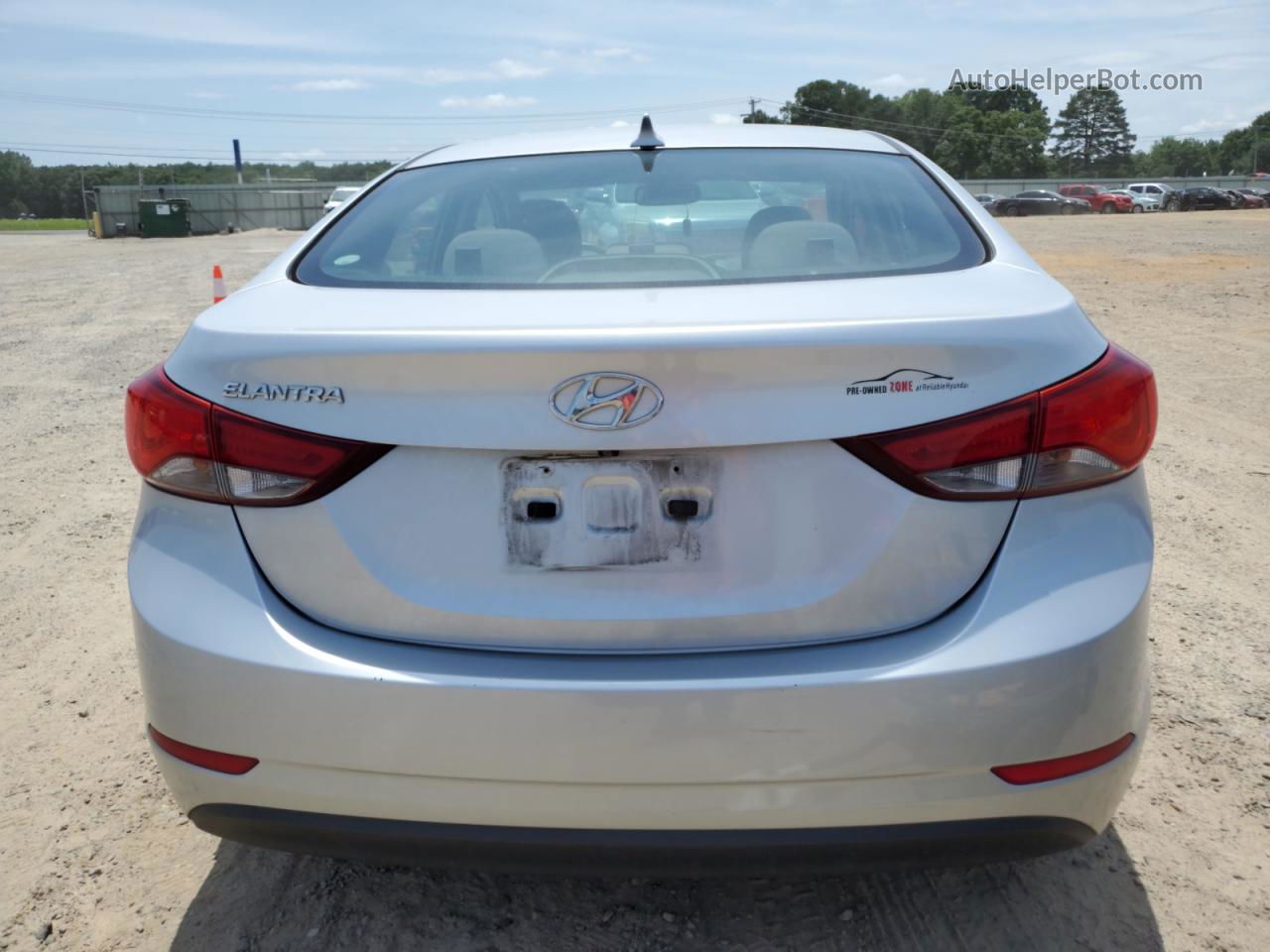 2014 Hyundai Elantra Se Silver vin: 5NPDH4AE1EH455154