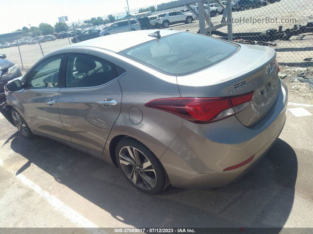 2014 Hyundai Elantra Limited Brown vin: 5NPDH4AE1EH457910