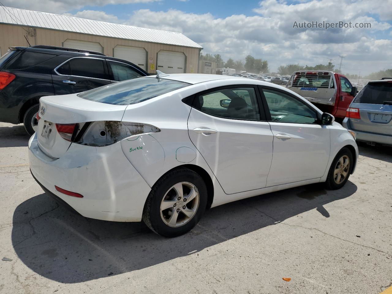 2014 Hyundai Elantra Se Белый vin: 5NPDH4AE1EH462296