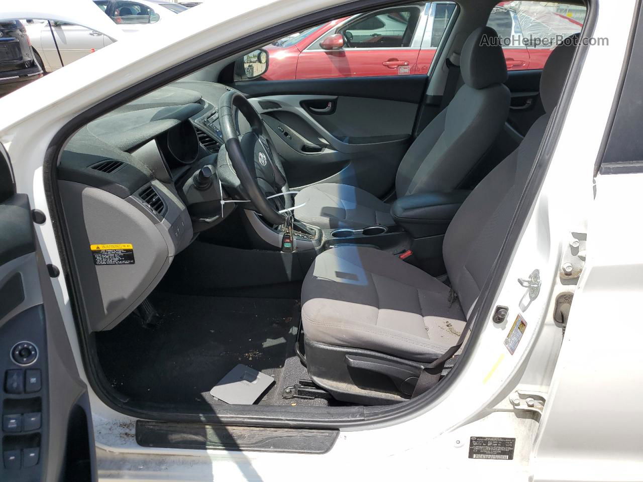 2014 Hyundai Elantra Se Белый vin: 5NPDH4AE1EH462296