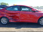 2014 Hyundai Elantra Se Red vin: 5NPDH4AE1EH462315