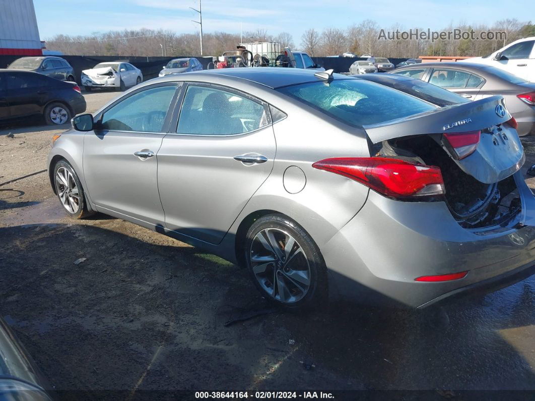 2014 Hyundai Elantra Limited Gray vin: 5NPDH4AE1EH467501