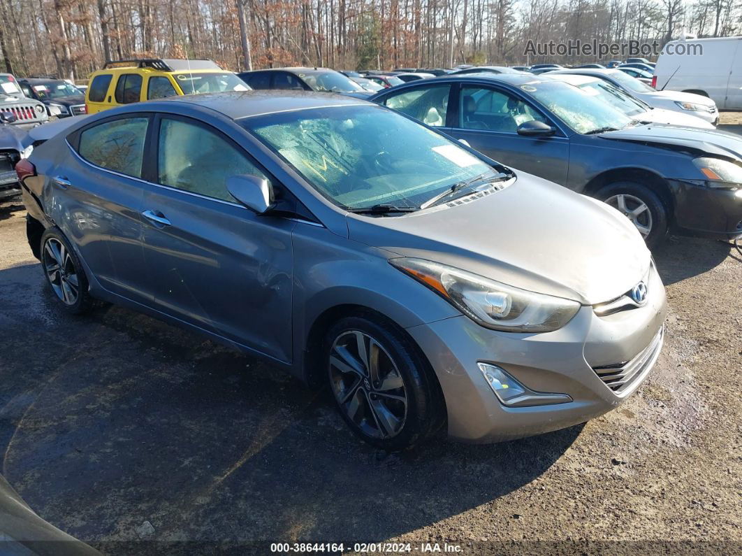 2014 Hyundai Elantra Limited Gray vin: 5NPDH4AE1EH467501