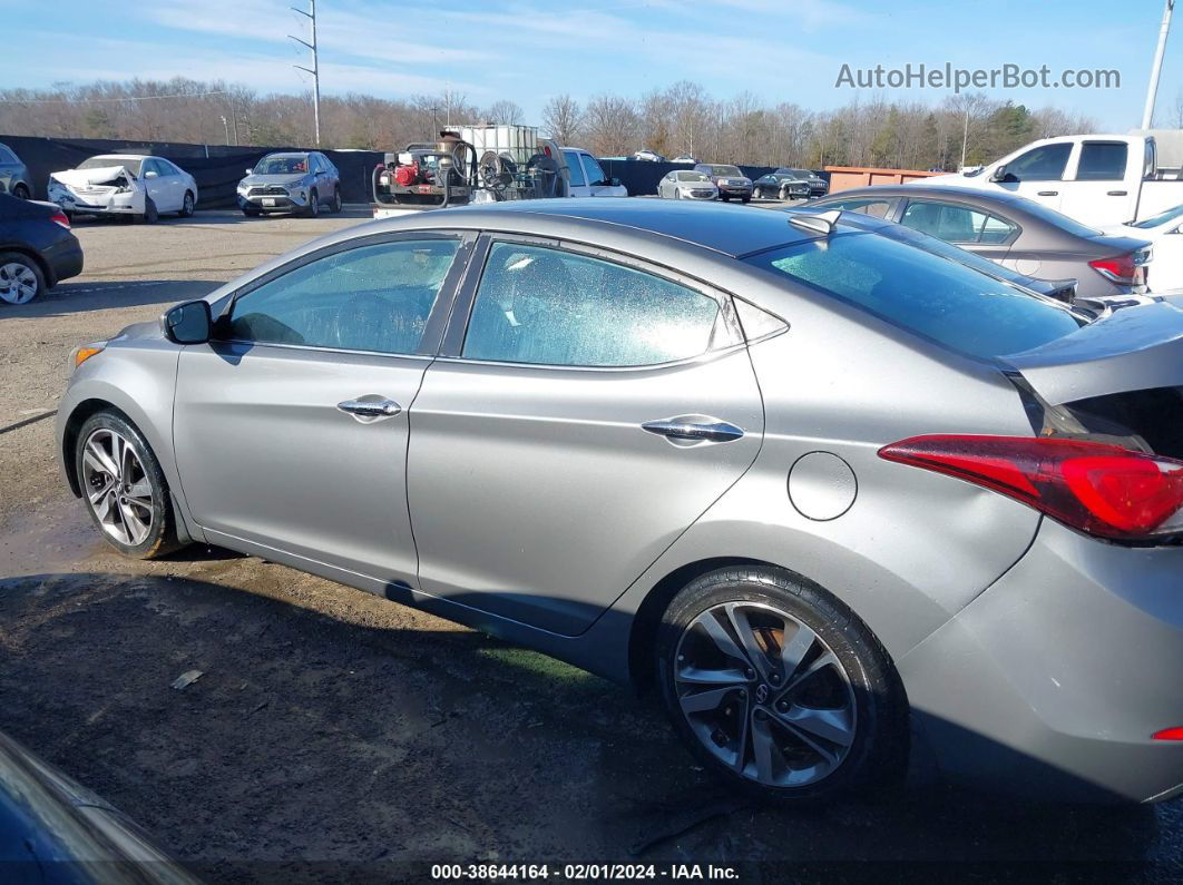 2014 Hyundai Elantra Limited Gray vin: 5NPDH4AE1EH467501