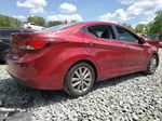 2014 Hyundai Elantra Se Red vin: 5NPDH4AE1EH469393