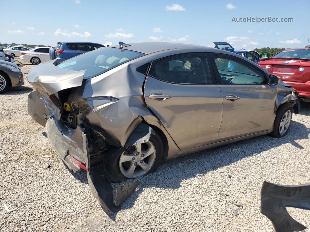 2014 Hyundai Elantra Se Tan vin: 5NPDH4AE1EH474996