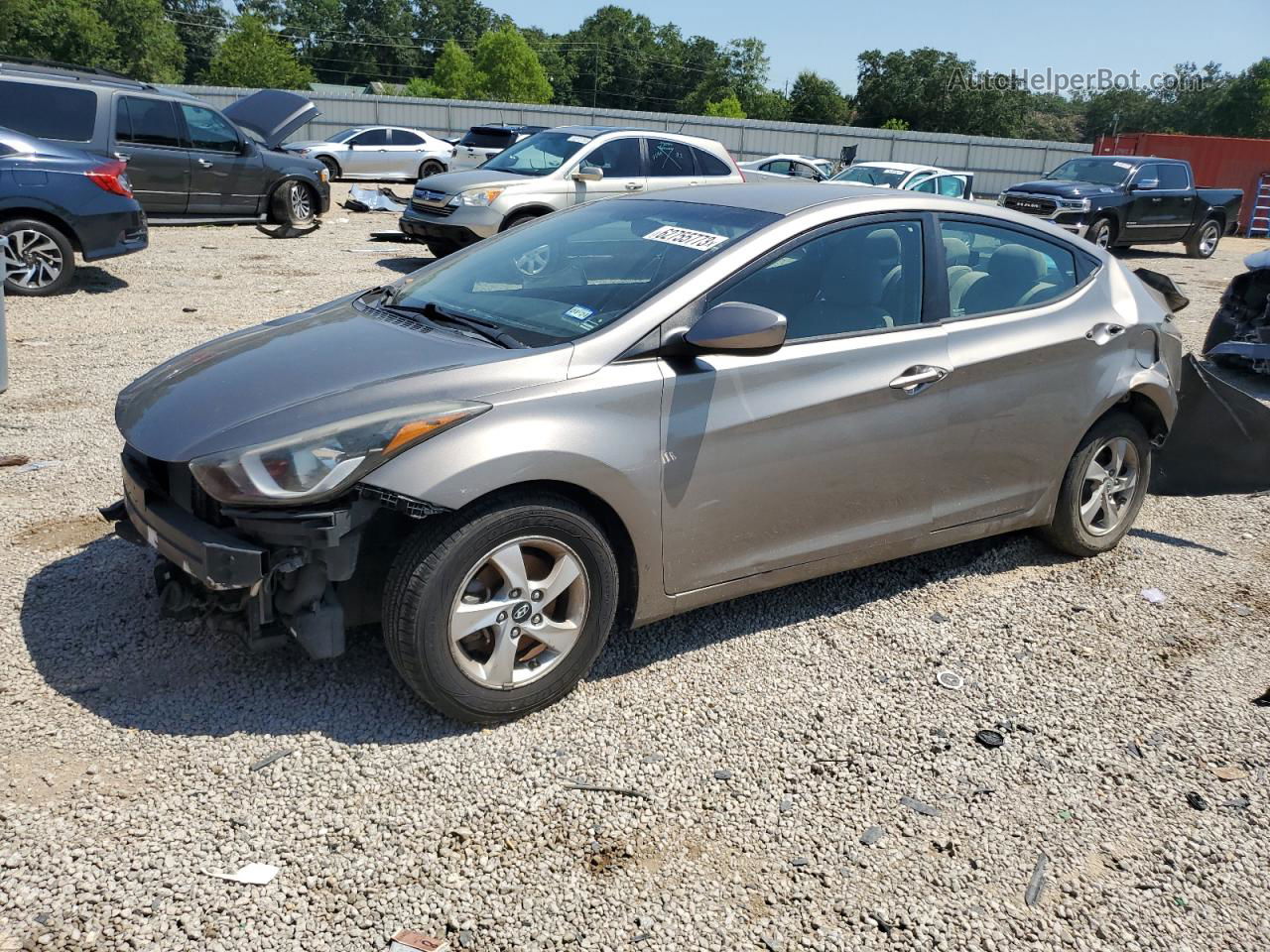 2014 Hyundai Elantra Se Tan vin: 5NPDH4AE1EH474996