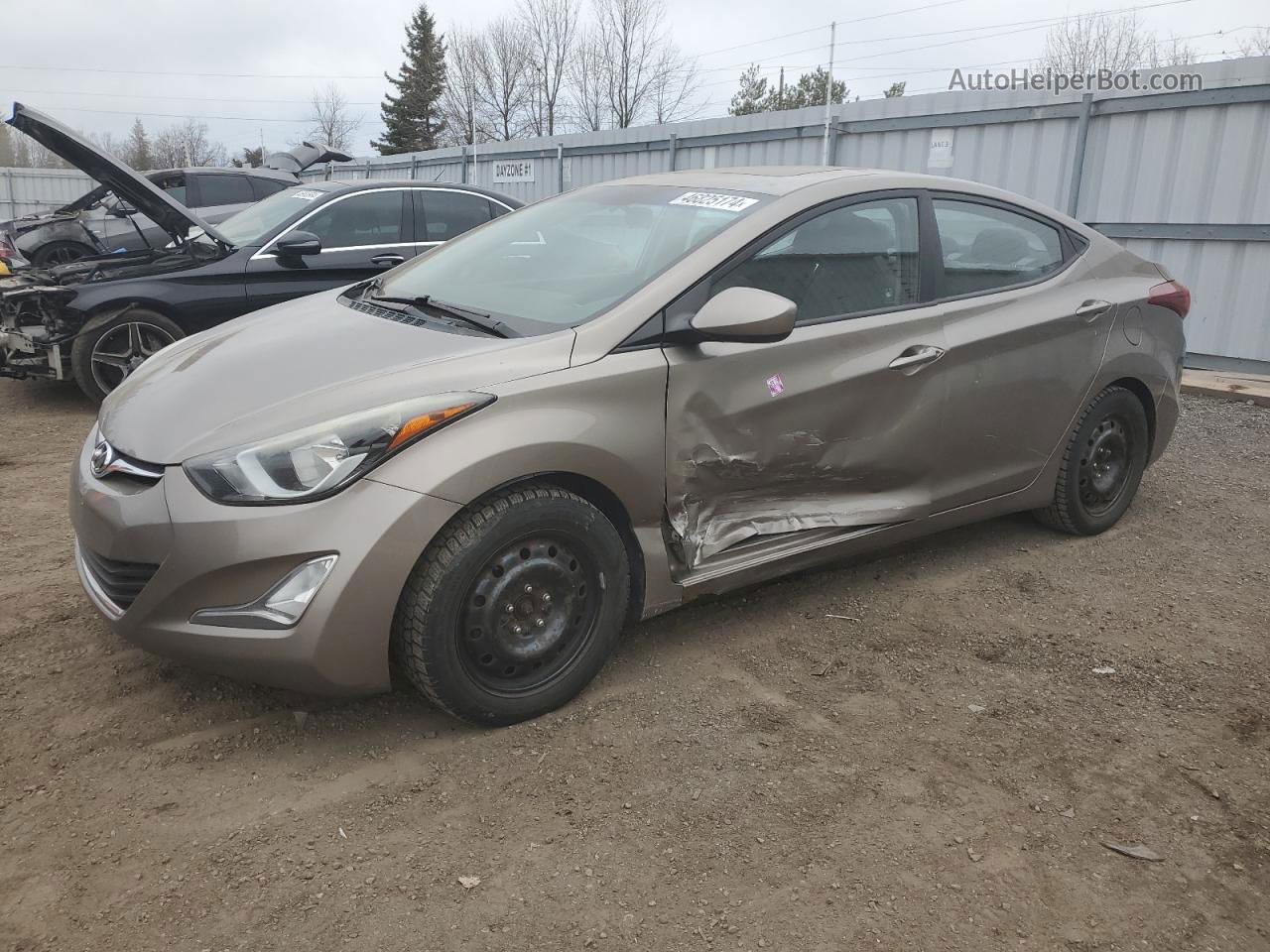 2014 Hyundai Elantra Se Tan vin: 5NPDH4AE1EH477574