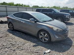 2014 Hyundai Elantra Se Gray vin: 5NPDH4AE1EH492365