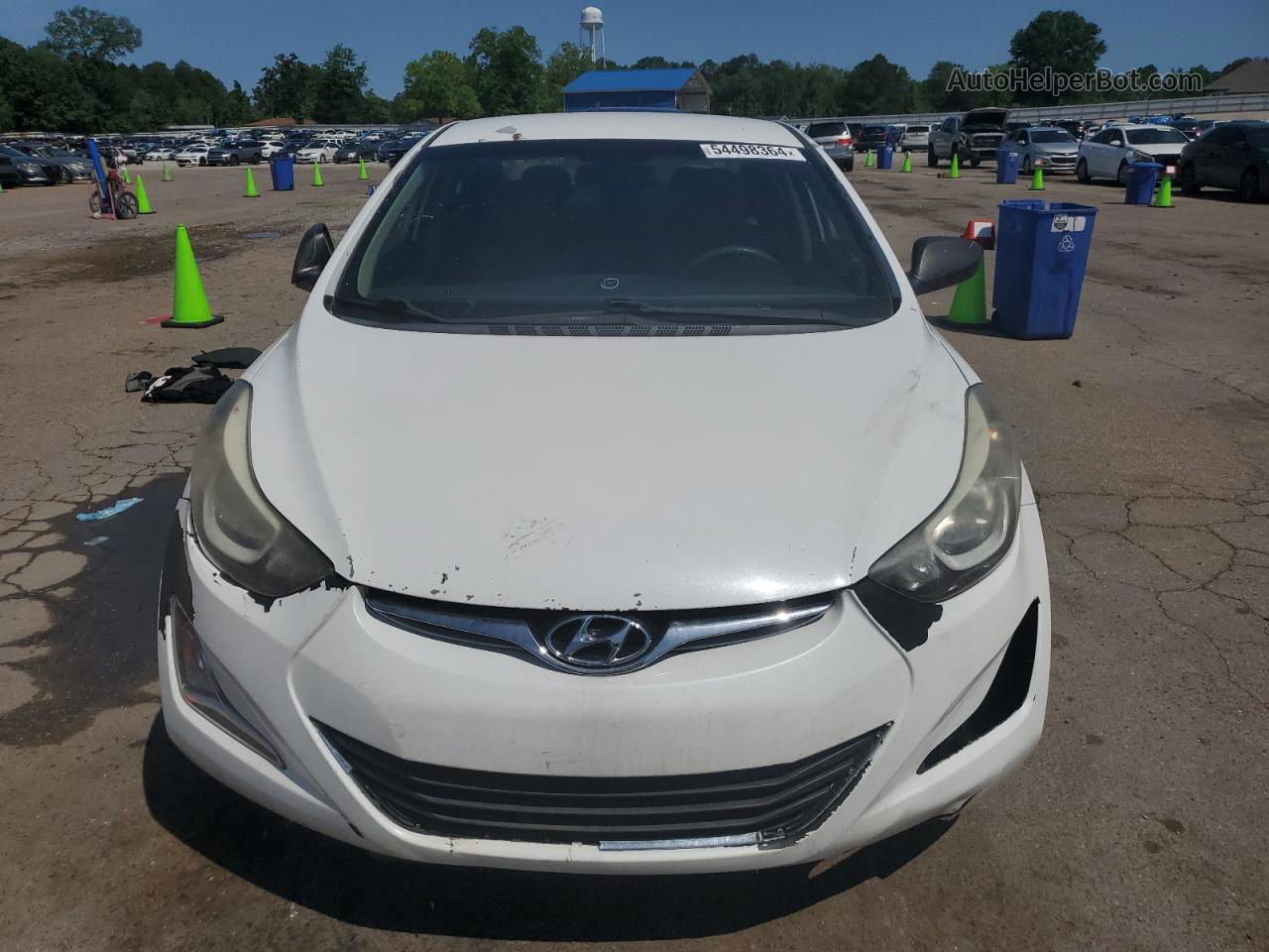 2014 Hyundai Elantra Se White vin: 5NPDH4AE1EH501050