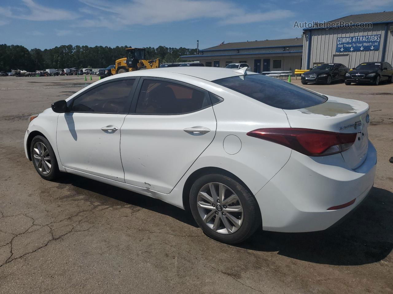 2014 Hyundai Elantra Se White vin: 5NPDH4AE1EH501050