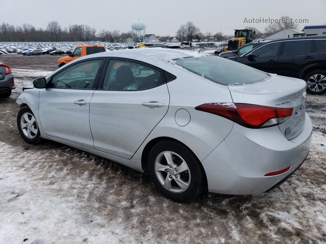 2014 Hyundai Elantra Se Серебряный vin: 5NPDH4AE1EH505762